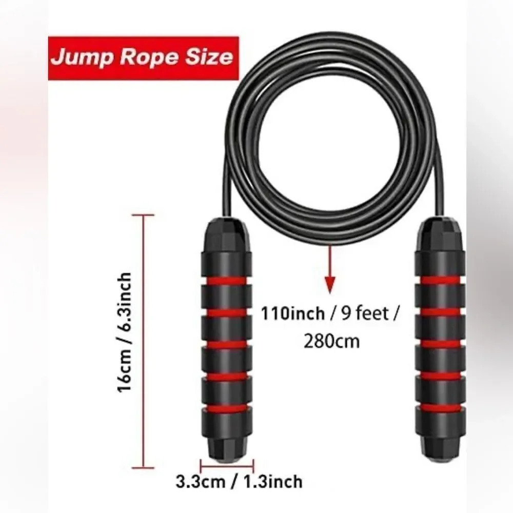 Black and Red Jump Rope - Picture 8 of 10